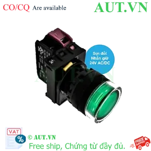 Ảnh của Nút nhấn giữ có đèn IDEC YW1L-AF2E01Q7G 24VAC/DC D22 1NC (Xanh)