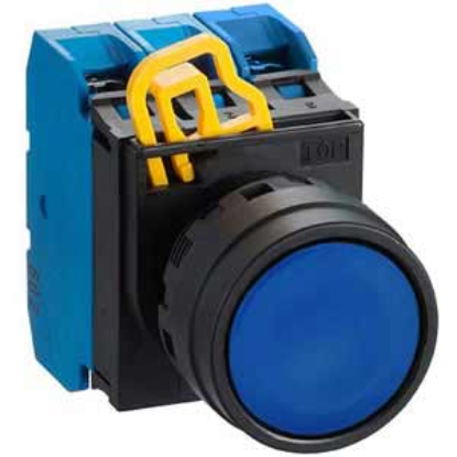 Ảnh của Nút nhấn nhả không đèn IDEC YW1B-M1E30S D22 3NO (Xanh)