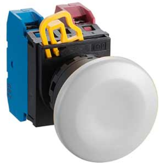 Ảnh của Nút nhấn nhả không đèn IDEC YW1B-M4E11W D22 1NO+1NC (Trắng)