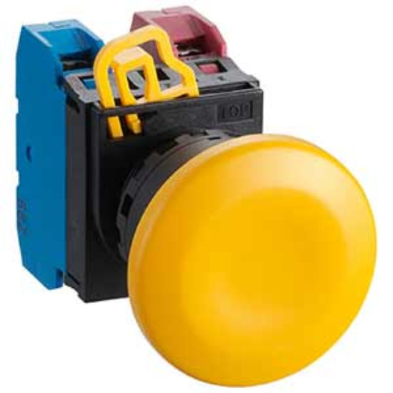 Ảnh của Nút nhấn nhả không đèn IDEC YW1B-M4E11Y D22 1NO+1NC (Vàng)