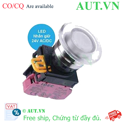 Ảnh của Nút nhấn giữ có đèn IDEC YW4L-A4E01Q4PW 24VAC/DC D22 1NC (Trắng)