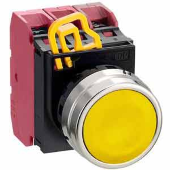 Ảnh của Nút nhấn nhả không đèn IDEC YW4B-M1E03Y D22 3NC (Vàng)