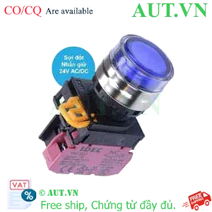 Ảnh của Nút nhấn giữ có đèn IDEC YW4L-AF2E01Q7S 24VAC/DC D22 1NC (Xanh)