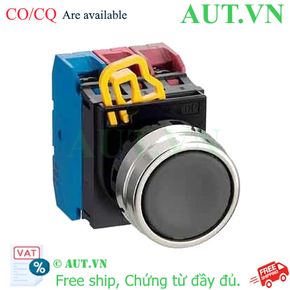 Ảnh của Nút nhấn nhả không đèn IDEC YW4B-M1E12B D22 1NO+2NC (Đen)