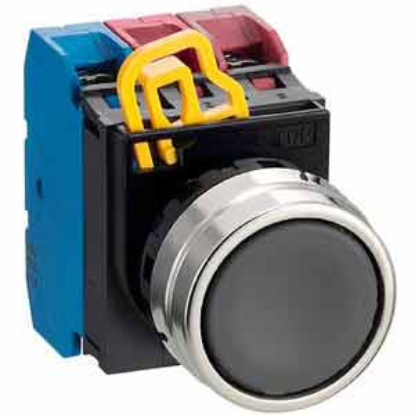 Ảnh của Nút nhấn nhả không đèn IDEC YW4B-M1E12B D22 1NO+2NC (Đen)