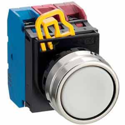 Ảnh của Nút nhấn nhả không đèn IDEC YW4B-M1E12W D22 1NO+2NC (Trắng)