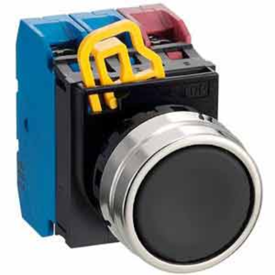 Ảnh của Nút nhấn nhả không đèn IDEC YW4B-M1E21B D22 2NO+1NC (Đen)