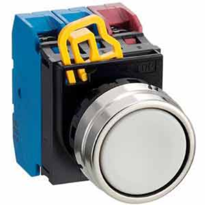 Ảnh của Nút nhấn nhả không đèn IDEC YW4B-M1E21W D22 2NO+1NC (Trắng)
