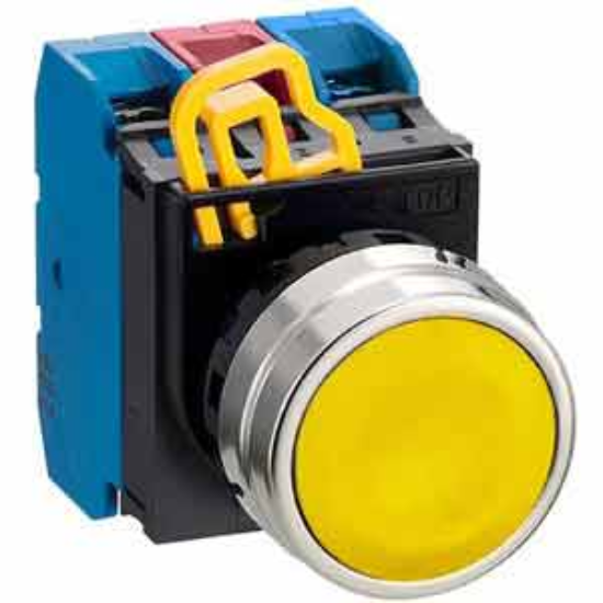 Ảnh của Nút nhấn nhả không đèn IDEC YW4B-M1E21Y D22 2NO+1NC (Vàng)