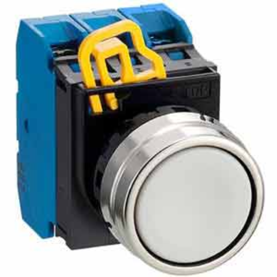 Ảnh của Nút nhấn nhả không đèn IDEC YW4B-M1E30W D22 3NO (Trắng)