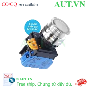 Ảnh của Nút nhấn giữ có đèn IDEC YW4L-AF2E10Q7W 24VAC/DC D22 1NO (Trắng)