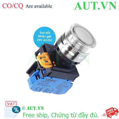 Ảnh của Nút nhấn giữ có đèn IDEC YW4L-AF2E10Q7W 24VAC/DC D22 1NO (Trắng)