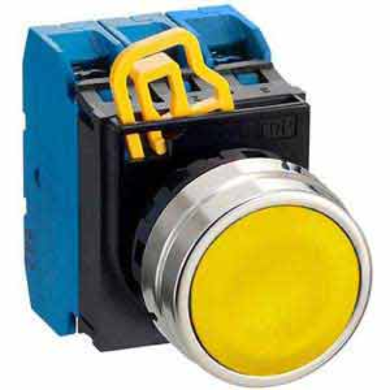Ảnh của Nút nhấn nhả không đèn IDEC YW4B-M1E30Y D22 3NO (Vàng)