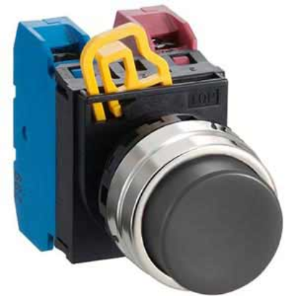 Ảnh của Nút nhấn nhả không đèn IDEC YW4B-M2E11B D22 1NO+1NC (Đen)