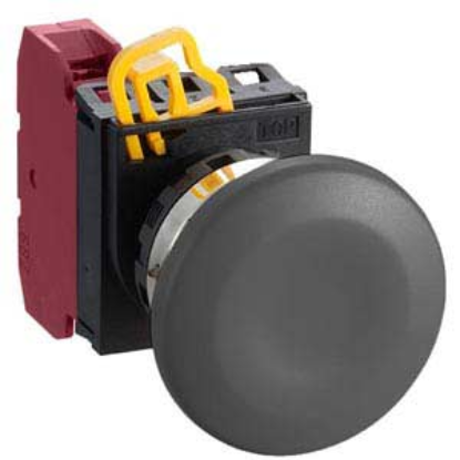 Ảnh của Nút nhấn nhả không đèn IDEC YW4B-M4E01B D22 1NC (Đen)