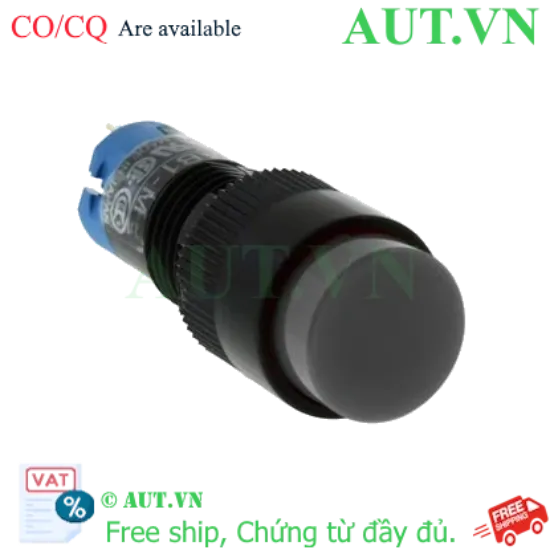 Ảnh của Nút nhấn giữ không đèn IDEC AB1M-A1B D10 1NO+1NC (Đen)