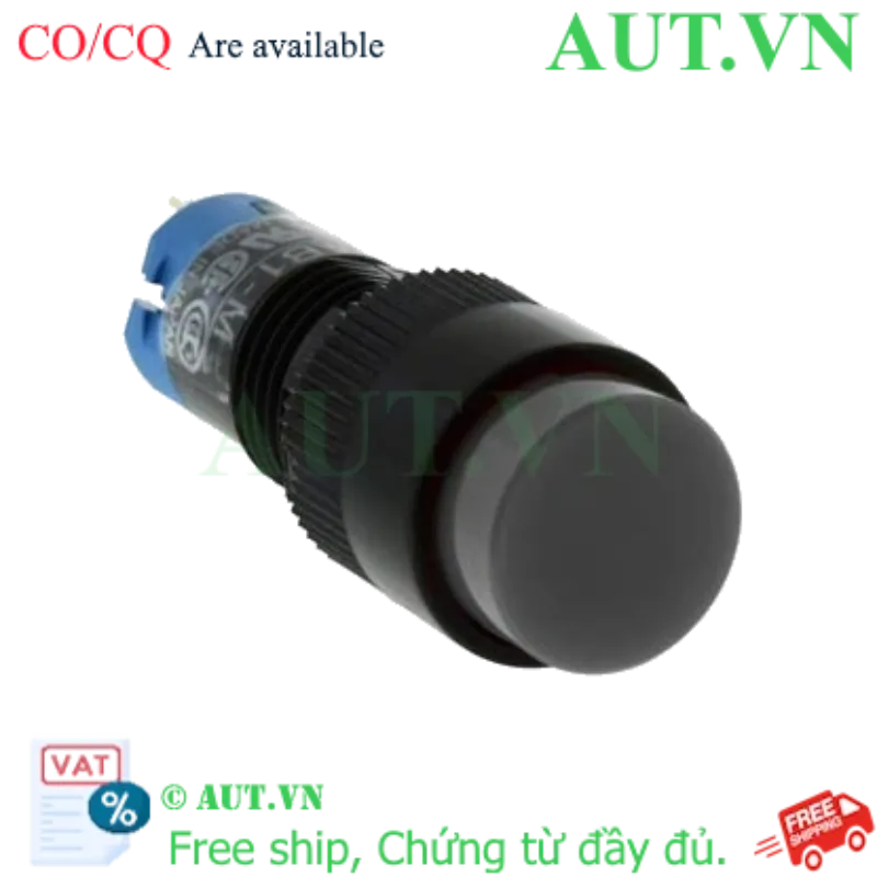 Ảnh của Nút nhấn giữ không đèn IDEC AB1M-A1B D10 1NO+1NC (Đen)