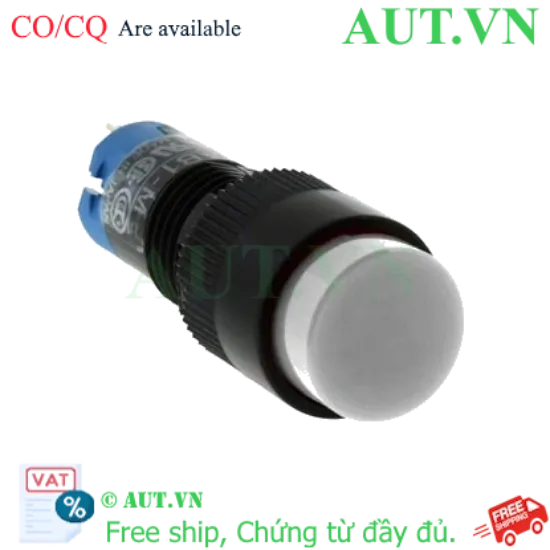 Ảnh của Nút nhấn giữ không đèn IDEC AB1M-A1W D10 1NO+1NC (Trắng)