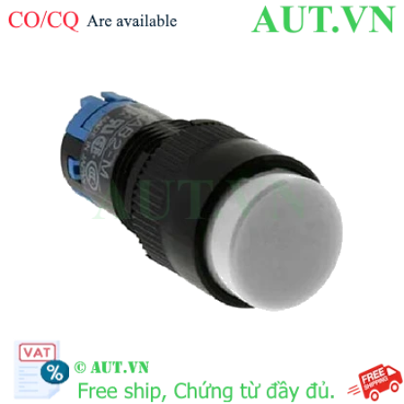 Ảnh của Nút nhấn giữ không đèn IDEC AB2M-A1PW D12 1NO+1NC (Trắng)