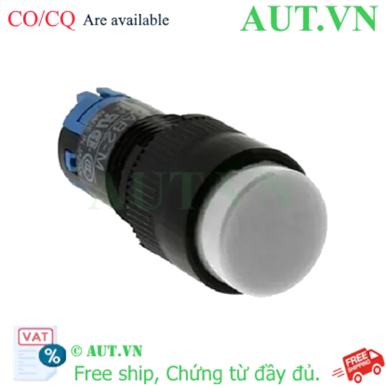 Ảnh của Nút nhấn giữ không đèn IDEC AB2M-A1PW D12 1NO+1NC (Trắng)