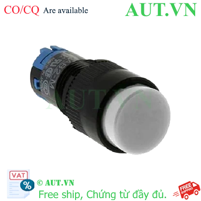 Ảnh của Nút nhấn giữ không đèn IDEC AB2M-A1W D12 1NO+1NC (Trắng)