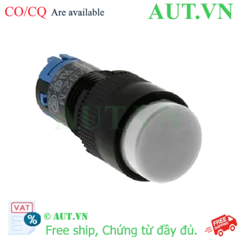 Ảnh của Nút nhấn giữ không đèn IDEC AB2M-A1W D12 1NO+1NC (Trắng)