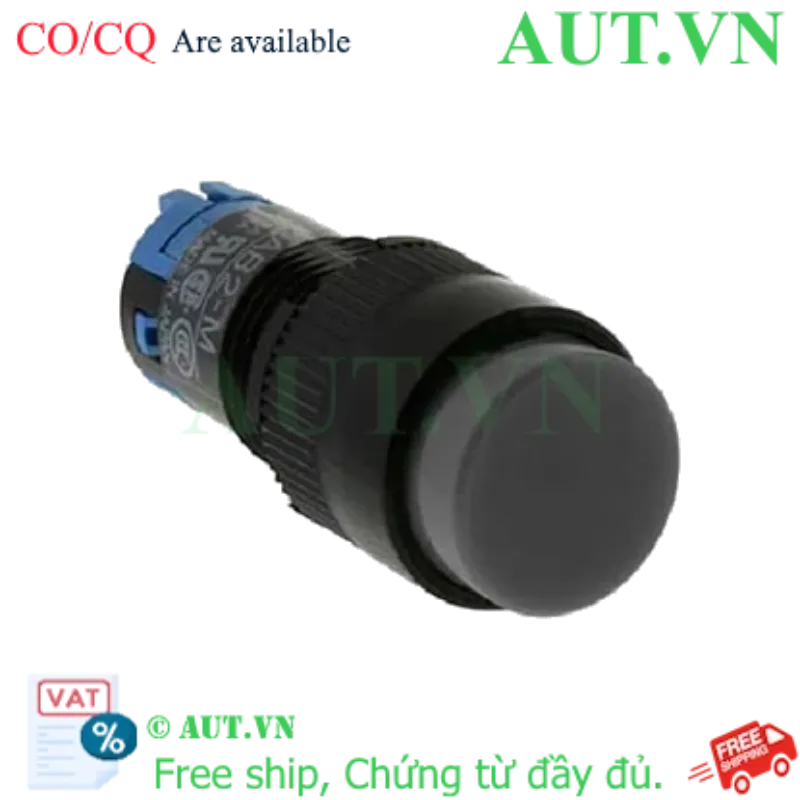 Ảnh của Nút nhấn giữ không đèn IDEC AB2M-A2B D12 2NO+2NC (Đen)