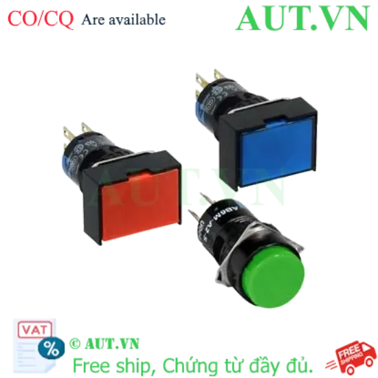 Ảnh của Nút nhấn giữ không đèn IDEC AB6G-A1Y D16 1NO+1NC (Vàng)