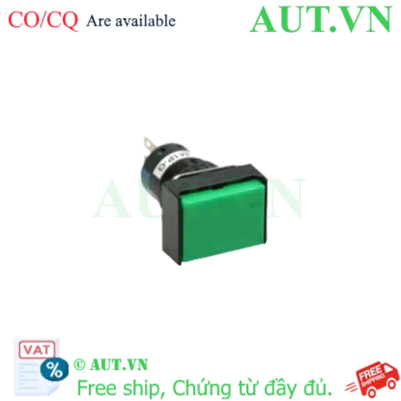 Ảnh của Nút nhấn giữ không đèn IDEC AB6H-A1GC D16 1NO+1NC (Xanh)