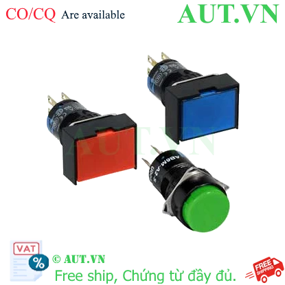 Ảnh của Nút nhấn nhả không đèn IDEC AB6H-M1PLW D16 1NO+1NC (Trắng)