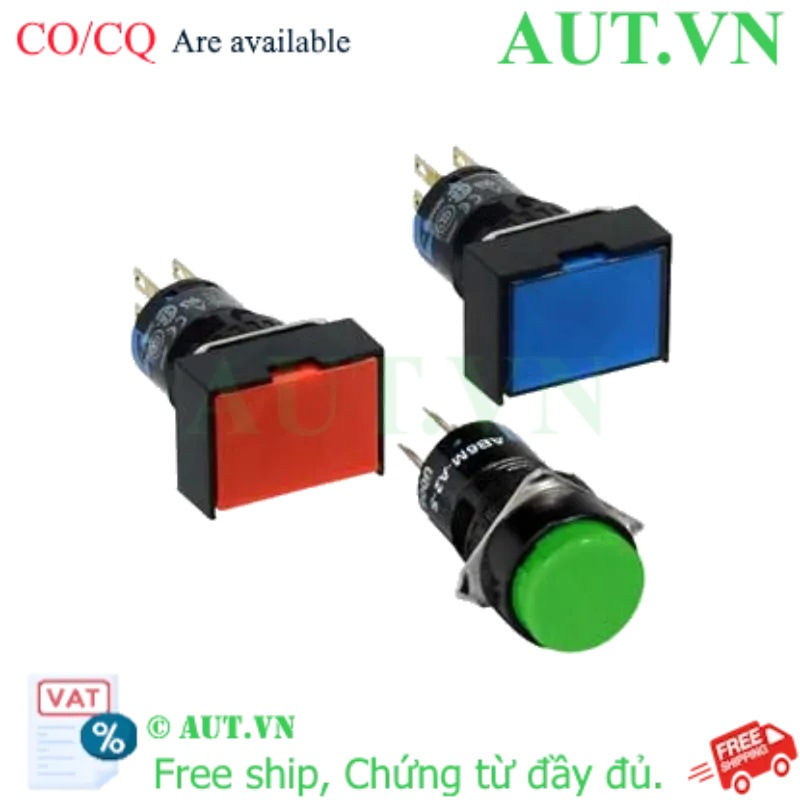 Ảnh của Nút nhấn giữ không đèn IDEC AB6H-A1LW D16 1NO+1NC (Trắng)