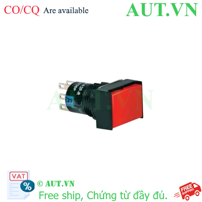 Ảnh của Nút nhấn giữ không đèn IDEC AB6H-A1RC D16 1NO+1NC (Đỏ)