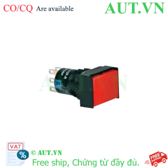 Ảnh của Nút nhấn giữ không đèn IDEC AB6H-A1RC D16 1NO+1NC (Đỏ)