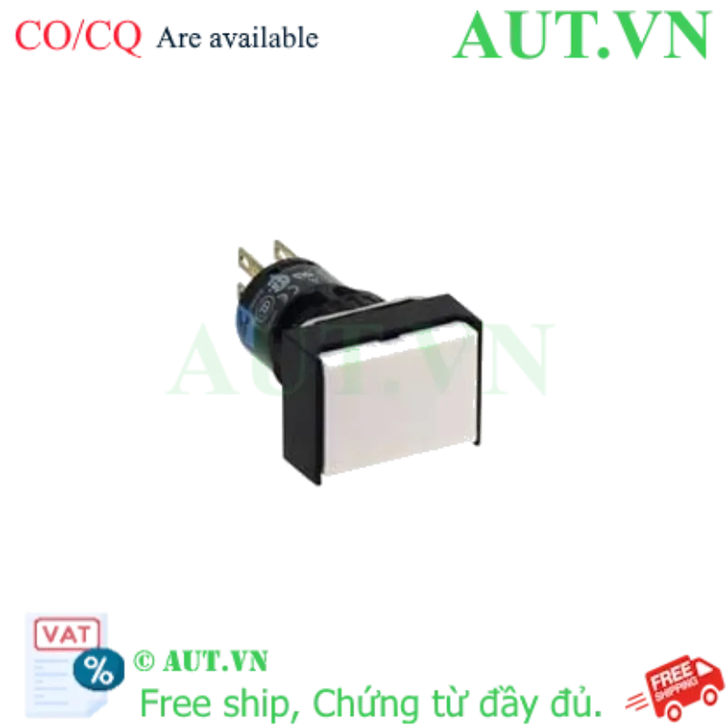 Ảnh của Nút nhấn giữ không đèn IDEC AB6H-A1WC D16 1NO+1NC (Trắng)