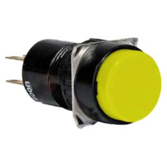 Ảnh của Nút nhấn giữ không đèn IDEC AB6M-A1YC D16 1NO+1NC (Vàng)