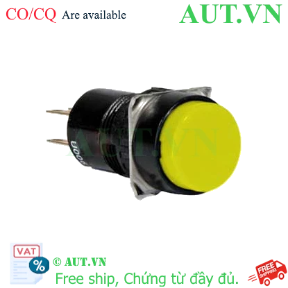 Ảnh của Nút nhấn giữ không đèn IDEC AB6M-A1YC D16 1NO+1NC (Vàng)