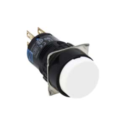 Ảnh của Nút nhấn nhả không đèn IDEC AB6M-M1WC D16 1NO+1NC (Trắng)