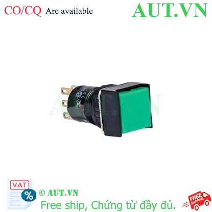 Ảnh của Nút nhấn giữ không đèn IDEC AB6Q-A1GC D16 1NO+1NC (Xanh)
