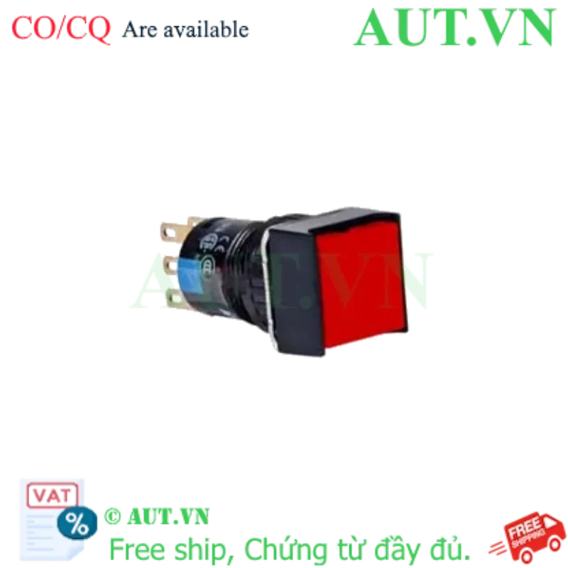 Ảnh của Nút nhấn giữ không đèn IDEC AB6Q-A1RC D16 1NO+1NC (Đỏ)
