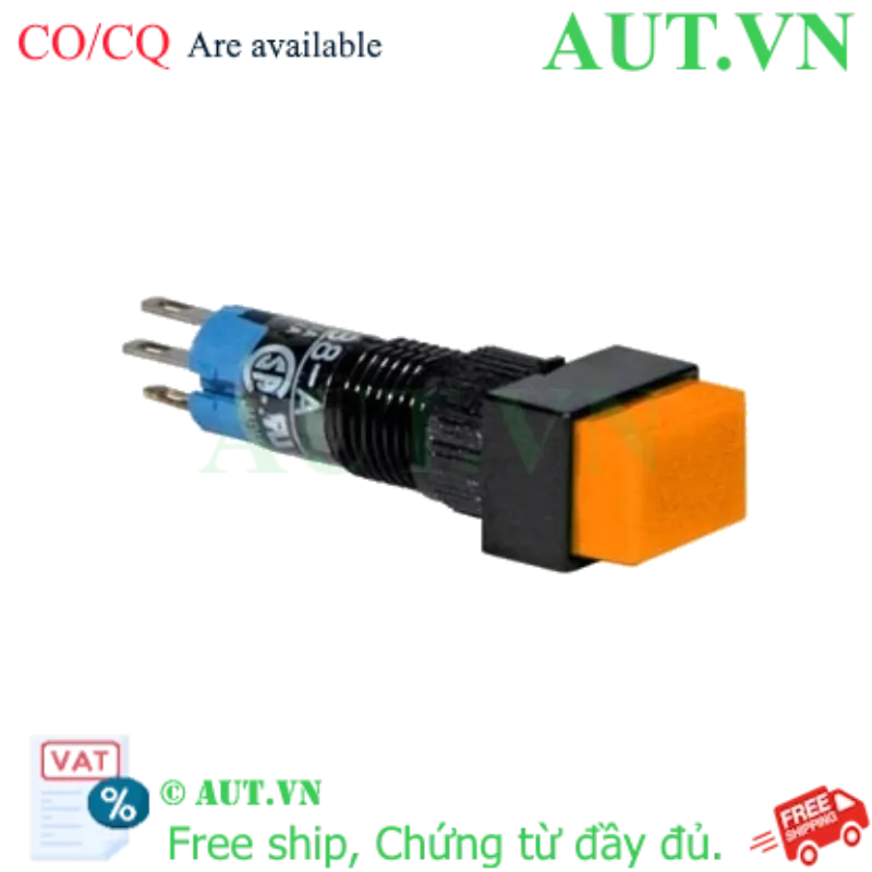 Ảnh của Nút nhấn giữ không đèn IDEC AB8H-A1LA D8 1NO+1NC (Hổ phách)