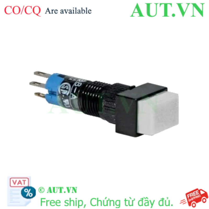 Ảnh của Nút nhấn giữ không đèn IDEC AB8H-A1LW D8 1NO+1NC (Trắng)