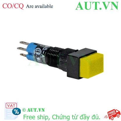 Ảnh của Nút nhấn giữ không đèn IDEC AB8H-A1LY D8 1NO+1NC (Vàng)