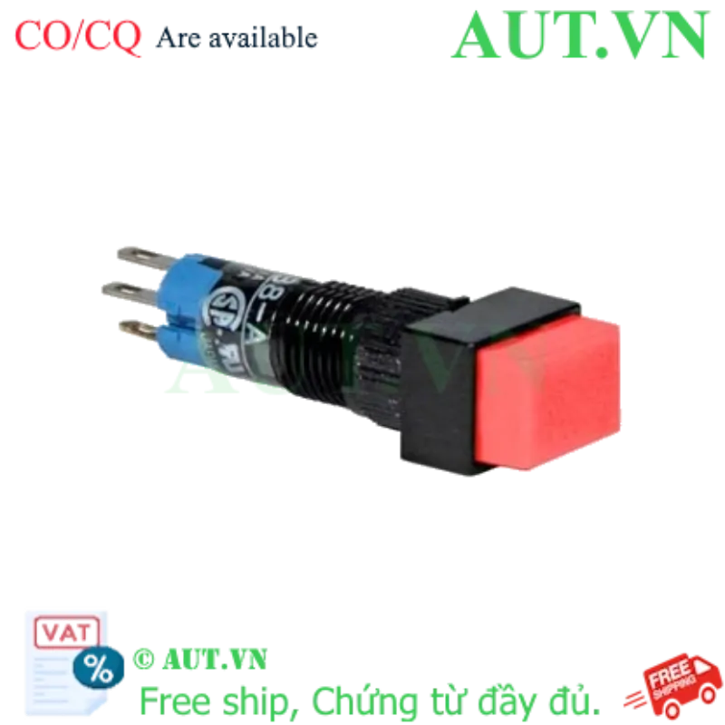 Ảnh của Nút nhấn giữ không đèn IDEC AB8H-A1R D8 1NO+1NC (Đỏ)