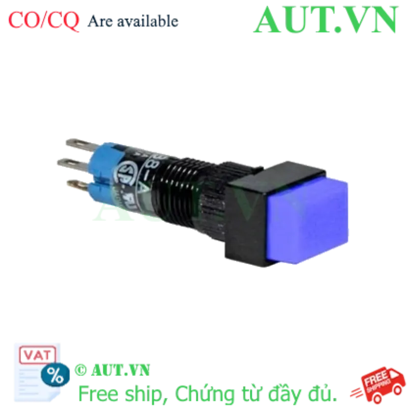 Ảnh của Nút nhấn giữ không đèn IDEC AB8H-A1S D8 1NO+1NC (Xanh)