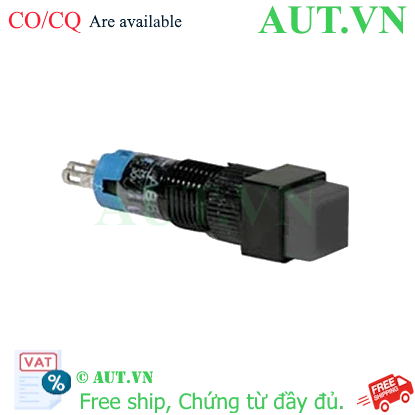 Ảnh của Nút nhấn giữ không đèn IDEC AB8Q-A1B D8 1NO+1NC (Đen)