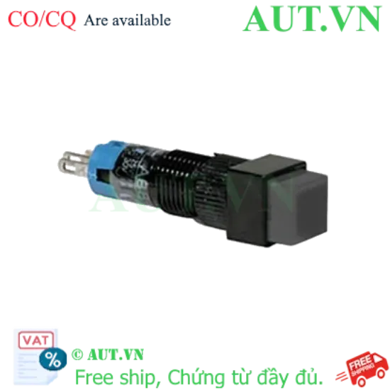 Ảnh của Nút nhấn giữ không đèn IDEC AB8Q-A1B D8 1NO+1NC (Đen)