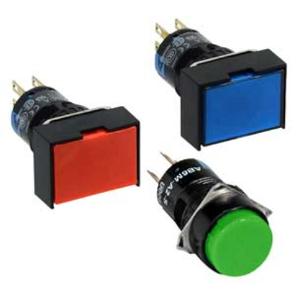 Ảnh của Nút nhấn nhả không đèn IDEC AB6Q-M1PRC D16 1NO+1NC (Đỏ)