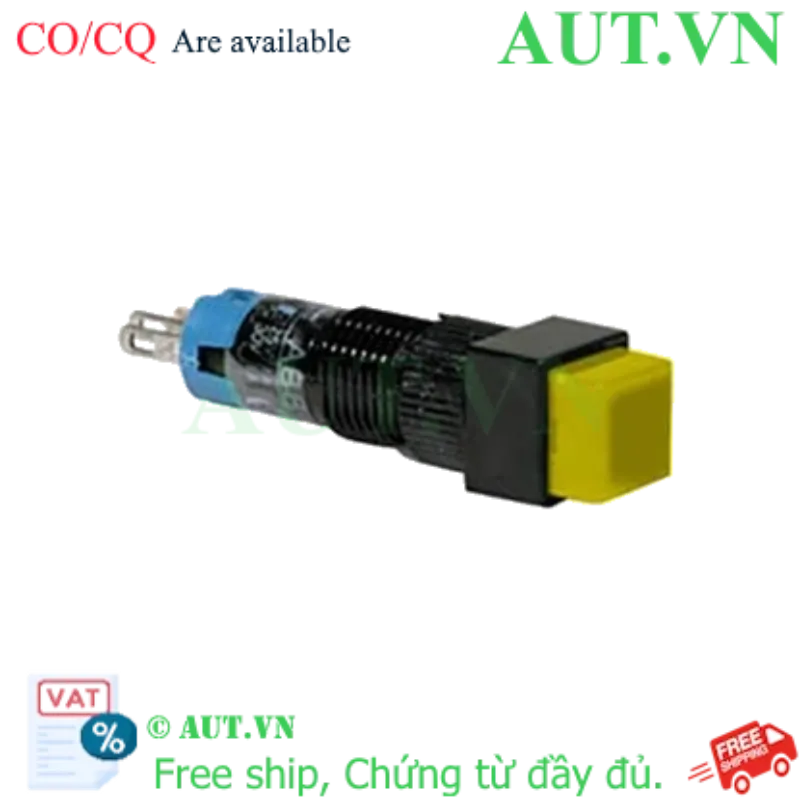 Ảnh của Nút nhấn giữ không đèn IDEC AB8Q-A1LY D8 1NO+1NC (Vàng)