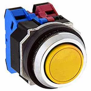 Ảnh của Nút nhấn giữ không đèn IDEC AOD111NY D30 1NO+1NC (Vàng)