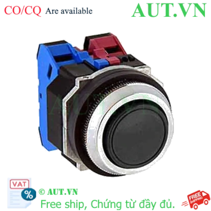 Ảnh của Nút nhấn giữ không đèn IDEC AOD122NB D30 2NO+2NC (Đen)